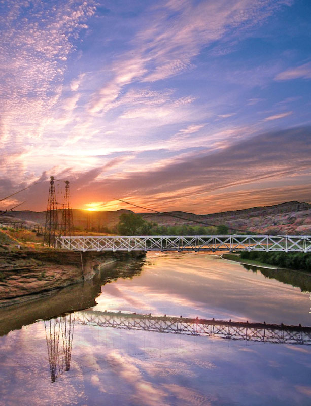 Sunset at Dewey Bridge